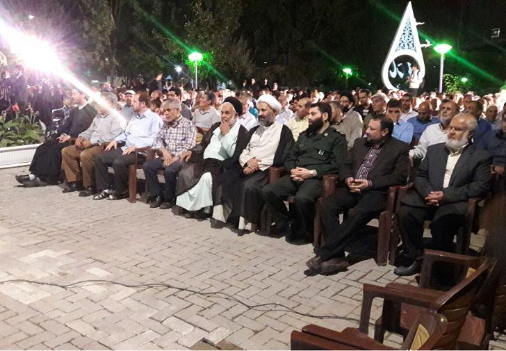 حضور حجت الاسلام پژمانفر نماینده محترم مشهد و کلات در افتتاحیه یادمان شهدای گمنام