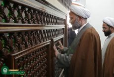 حضور حجت‎الاسلام پژمان‌فر در مراسم هشتاد و یکمین سالگرد شهادت آیت‌الله مدرس